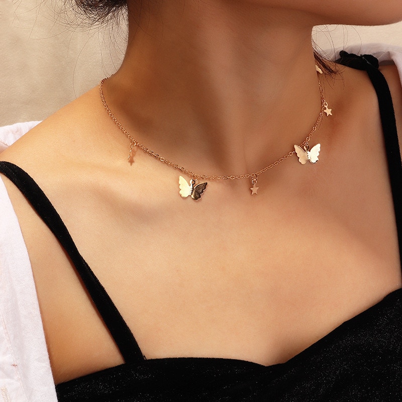 Lovely Butterfly Fashion Necklace